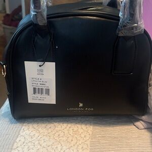 NWT London Fog Classic Black Satchel